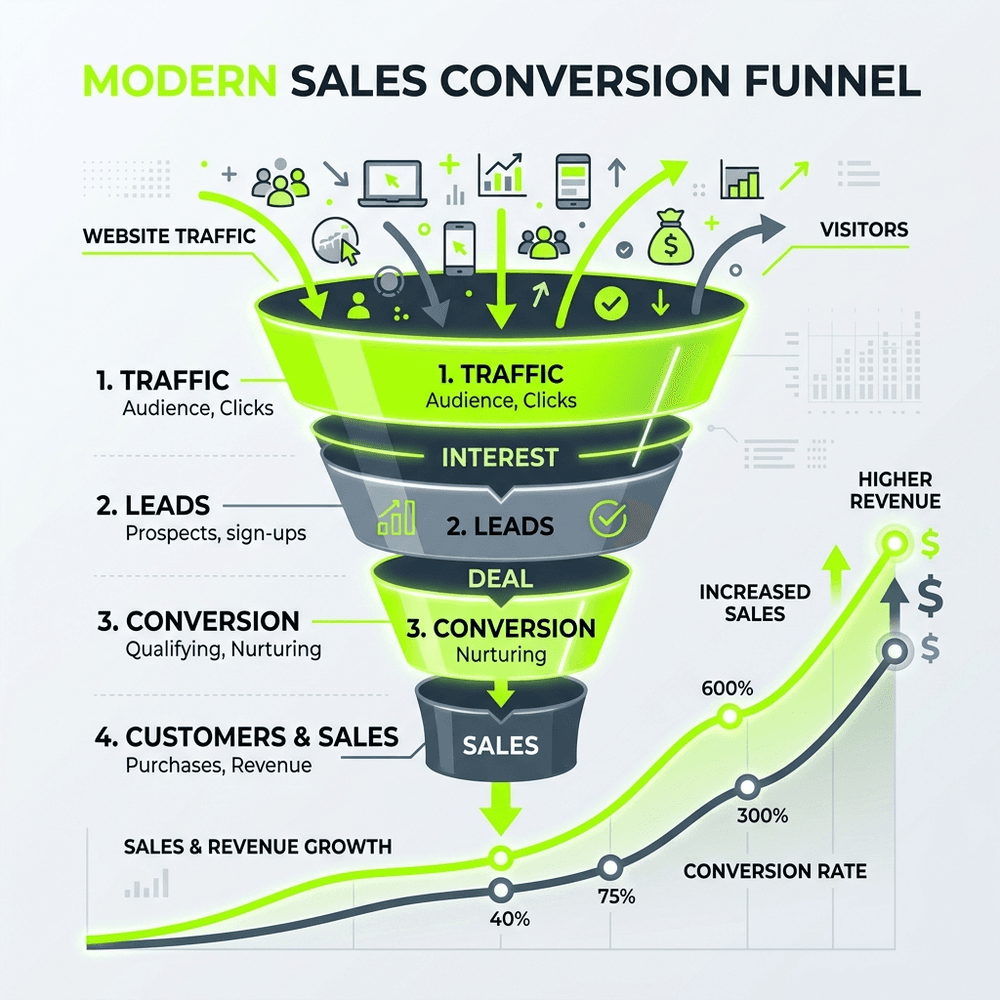 Bí quyết tối ưu phễu chuyển đổi (Conversion Funnel) trên Landing Page