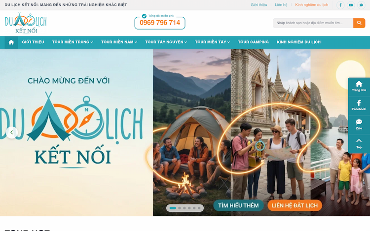 Dự Án Website Du Lịch Kết Nối