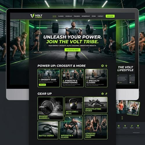 Mẫu Web Trung Tâm Thể Hình Fitness Gym