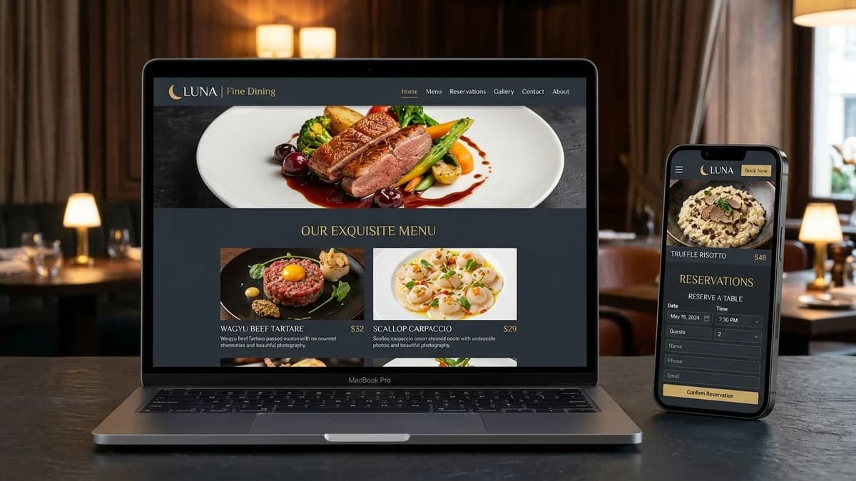 Thiết Kế Website Nhà Hàng, Quán Ăn Chuẩn SEO: Tích Hợp Menu QR & Đặt Bàn Tự Động 2026