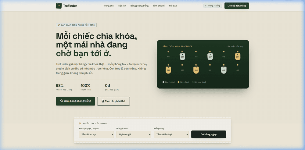 Dự Án Web Tìm Phòng Trọ TroFinder