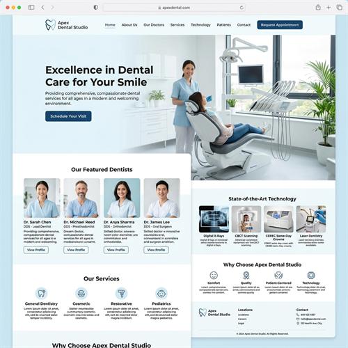 Mẫu Web Nha Khoa Thẩm Mỹ Dental Clinic