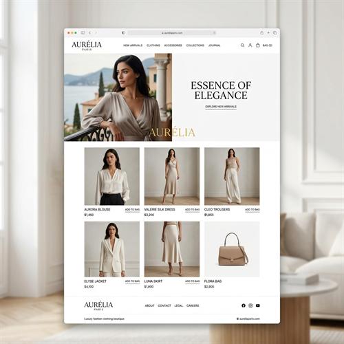 Mẫu Web Thời Trang Nữ Cao Cấp Boutique