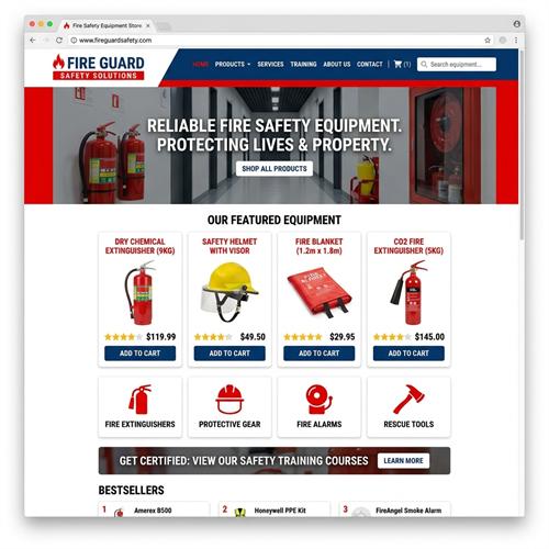 Mẫu Web Thiết Bị Phòng Cháy Bình Cứu Hỏa