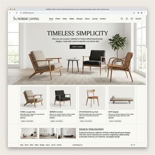 Mẫu Web Thiết Kế Nội Thất Decor Xinh
