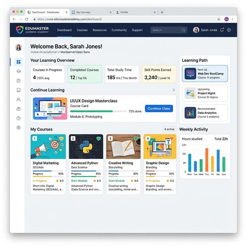 Mẫu Web Học Viện Giáo Dục Online Academy